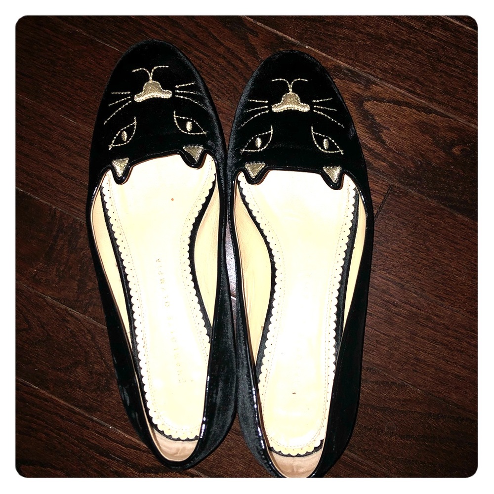 Charlotte Olympia “kitty” flat